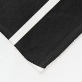 Moderne zwarte cirkel in de midden eeuw abstract fleece deken (Hoek)