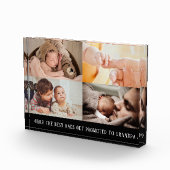 Moderne zwarte collage voor opa fotoblok (Rechts)