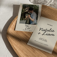 Moderne zwarte crème grillige retro foto bruiloft