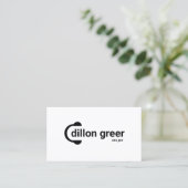 Moderne zwarte DJ hoofdtelefoon Muziek Visitekaartje (Staand voorkant)