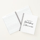 Moderne, zwarte, eenvoudige feestbalk notitieboek (Binnen)