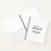 Moderne, zwarte, eenvoudige schets en led notitieboek (Binnen)