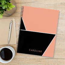 Moderne zwarte elegante trendy gepersonaliseerde