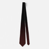 Moderne zwarte en donkere Sienna-verloop Stropdas (Voorkant)
