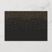 Moderne zwarte en goudbril - Ontvangst Informatiekaartje (Achterkant)