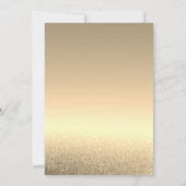 Moderne Zwarte en Gouden Bruiloft Kaart (Achterkant)