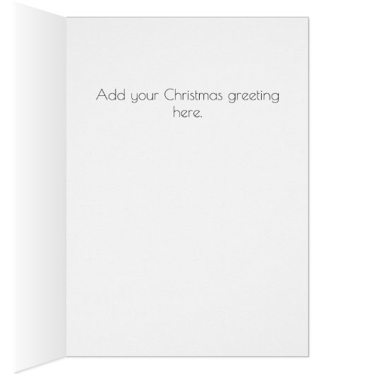 Moderne zwarte en gouden kerstboomkaart (Binnen (Rechts))