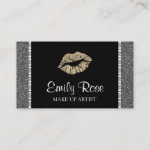 Moderne zwarte en gouden lipstick verzinnen