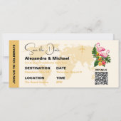 Moderne zwarte en gouden paspoorten opslaan Datum Kaart (Voorkant)