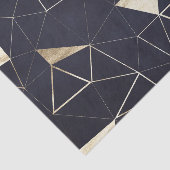 Moderne zwarte en goudgeometrische tissuepapier (Detail)