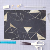 Moderne zwarte en goudgeometrische tissuepapier (Craft)