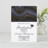 Moderne zwarte en goudgrijze tas en verloopdop kaart (Staand voorkant)