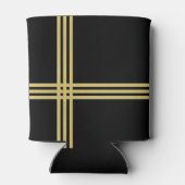 Moderne zwarte en goudzige ijsvlekken blikjeskoeler (Achterkant)