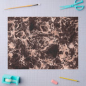 Moderne zwarte en Roos Gold Marble Pattern Tissuepapier (Craft)