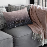 Moderne zwarte en roze glitter Sparkles Kussen<br><div class="desc">Moderne zwarte en roze glitter Sparkles</div>