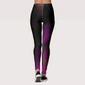 Moderne zwarte en roze sport LEGGINGS (Achterkant)