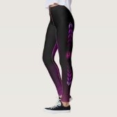 Moderne zwarte en roze sport LEGGINGS (Links)