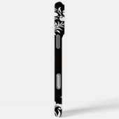 Moderne Zwarte en Witte Bloem iPhone 16 Pro Max Ho Case-Mate iPhone Case (Achterkant / Rechts)