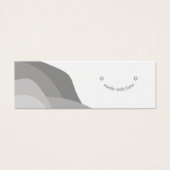 Moderne zwarte en witte Boho-draagkaart Mini Visitekaartjes (Voorkant)