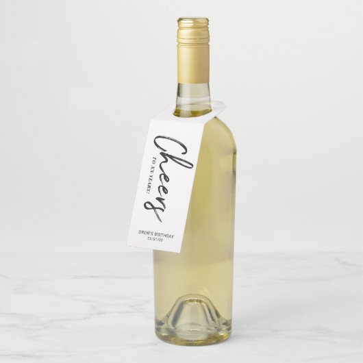 Moderne zwarte en witte borstel met briefing op Ch Flessenhanger (Schuin)