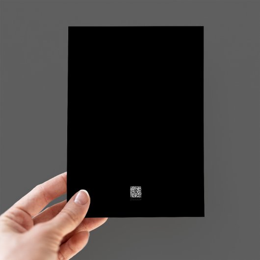 Moderne zwarte en witte bruiloft kaart