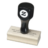 Moderne Zwarte En Witte Bruiloft Rubberstempel (Stempel)