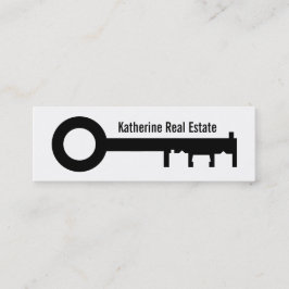 Moderne, zwarte en witte estate Long Mini Visitekaartje