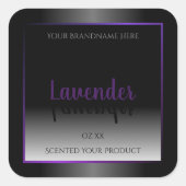 Moderne zwarte en witte etiketten van producten Pa (Voorkant)