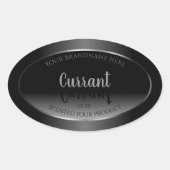 Moderne zwarte en witte etiketten van producten Zi (Voorkant)