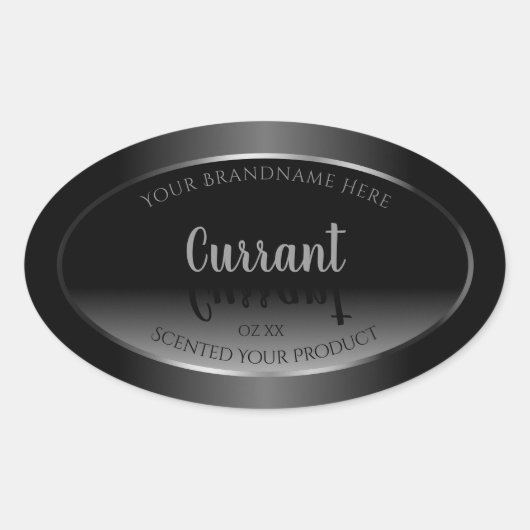 Moderne zwarte en witte etiketten van producten Zi (Voorkant)