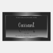 Moderne zwarte en witte etiketten van producten Zi (Voorkant)