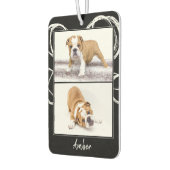 Moderne zwarte en witte foto-inkuilwagen luchtverfrisser (Links)