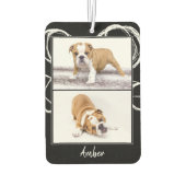 Moderne zwarte en witte foto-inkuilwagen luchtverfrisser (Achterkant)