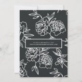 Moderne zwarte en witte foto-overlay save the date (Achterkant)