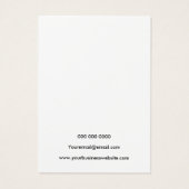 Moderne zwarte en witte juwelen oorkaart visitekaartje (Achterkant)