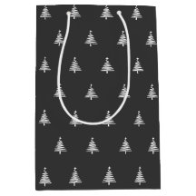 Moderne zwarte en witte kerst