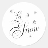 Moderne zwarte en witte Kerst stickers (Voorkant)