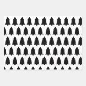 Moderne zwarte en witte kerstcitaten - Boom - cade Inpakpapier Vel (Voorkant 3)