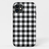 Moderne zwarte en witte kerstpatronen Case-Mate iPhone case (Achterkant)