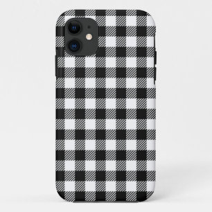 Moderne zwarte en witte kerstpatronen Case-Mate iPhone case