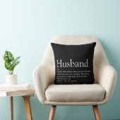 Moderne Zwarte en Witte Leuke Koude Man Quote Kussen (Stoel)