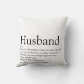 Moderne Zwarte en Witte Leuke Koude Man Quote Kussen (Achterkant)