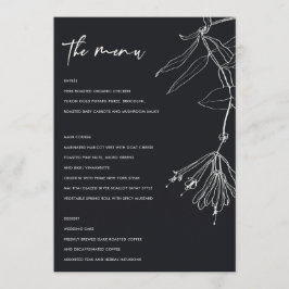 MODERNE ZWARTE EN WITTE LIJN DIE STROOMAFMENU TREK MENU