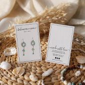 Moderne zwarte en witte manuscript oormerkende ver visitekaartje