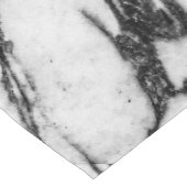 Moderne zwarte en witte marmer korte tafelloper (Hoek)