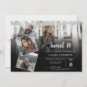 Moderne, zwarte en witte, minimalistische foto Swe Kaart (Voorkant)