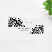 Moderne zwarte en witte Natuur met oorspong Mini Visitekaartjes (Bureau)