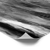 Moderne zwarte en witte olieverf van koning lion, poster (Hoek)