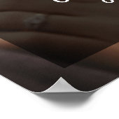 Moderne zwarte en witte overlay | Fotobruiloft Poster (Hoek)