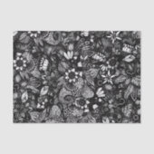 Moderne, zwarte en witte, platte inkool tissuepapier (Voorkant)